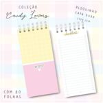 Bloquinho Check-List - Candy Lovers - Amarelo e Rosa
