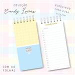 Bloquinho Controle Diário - Candy Lovers - Amarelo e Azul