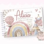Livro de Mesversário - Brinquedos Boho Rosa - Coleção 2.2