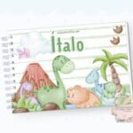 Livro de Mesversário - Dino Cute Verde - Coleção 2.2