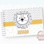 Livro de Mesversário - Leão Escandinavo Laranja - Coleção 2.2