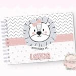 Livro de Mesversário - Leoa Escandinavo Rosa - Coleção 2.2