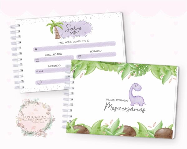 Combo Premium - Dino Cute Roxo - Coleção 2022 - Imagem 27