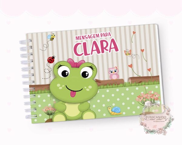 Caderno de Mensagens - Sapinha - Coleção 2022 - Imagem 1