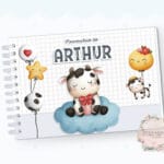 Caderno de Mensagens - Vaquinha Baby Boy - Coleção 2.2