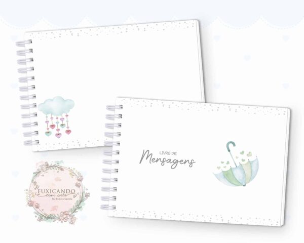 Caderno de Mensagens - Chuva de Amor Verde - Coleção 2022 - Imagem 2