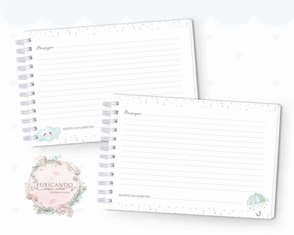Caderno de Mensagens - Chuva de Amor Verde - Coleção 2022 - Imagem 3