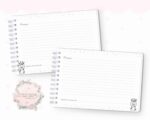 Caderno de Mensagens - Girafa Escandinavo Rosa - Coleção 2022 - Imagem 3