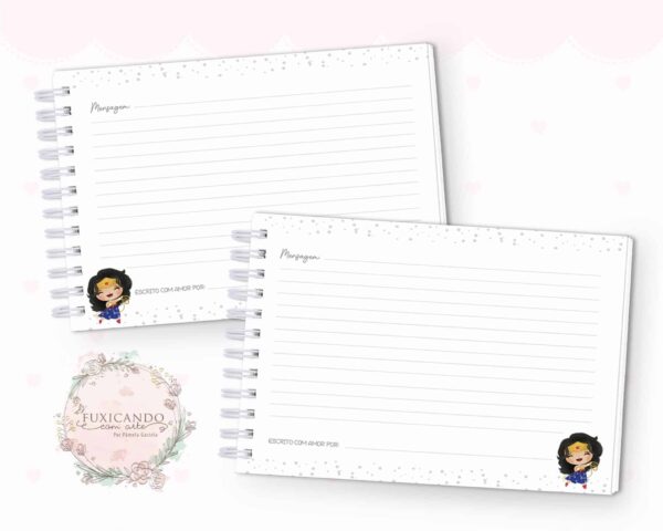 Caderno de Mensagens - Mulher Maravilha - Heroína 02 - Coleção 2022 - Imagem 3