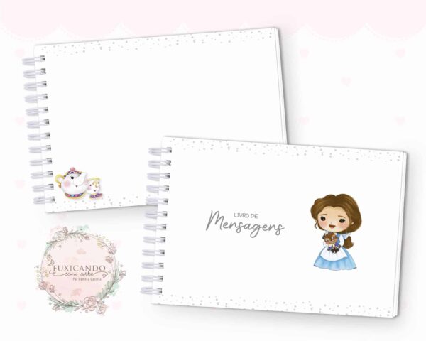 Caderno de Mensagens - Bela - Princesa 01 - Coleção 2022 - Imagem 2