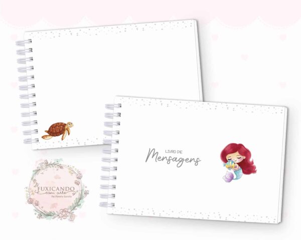 Caderno de Mensagens - Ariel - Princesa 03 - Coleção 2022 - Imagem 2