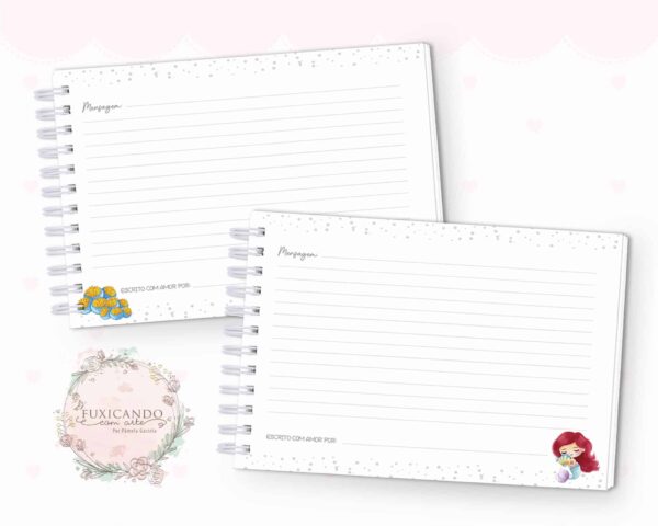 Caderno de Mensagens - Ariel - Princesa 03 - Coleção 2022 - Imagem 3