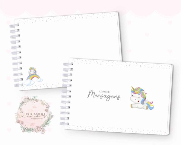 Caderno de Mensagens - Unicórnio Colors - Coleção 2022 - Imagem 2