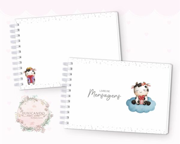 Caderno de Mensagens - Vaquinha Baby Girl - Coleção 2022 - Imagem 2