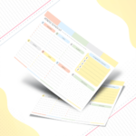 Bloco Planner Semanal - Amarelo