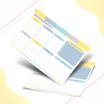 Bloco Planner Semanal - Azul