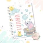 Caderno Infantil - Hora do Banho - Menina - Coleção 2.3