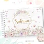 Livro de Mesversário - Floral Aquarela - Coleção 2.3