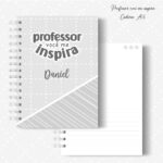 Caderno A5 - Professor você me inspira