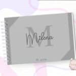 Caderno de Mensagens - Aniversário - Neutro Cinza