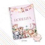 Caderno A5 - Safari Clean Menina - Coleção 2.4
