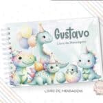 Caderno de Mensagens - Dino Party - Menino - Coleção 2.4