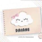 Caderno de Mensagens – Nuvem Fofa – Rosa – Coleção 2.4