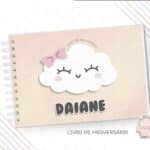 Livro de Mesversário – Nuvem Fofa – Rosa – Coleção 2.4