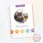 CADERNETA PET - PET 006 ROXO - COM FOTO