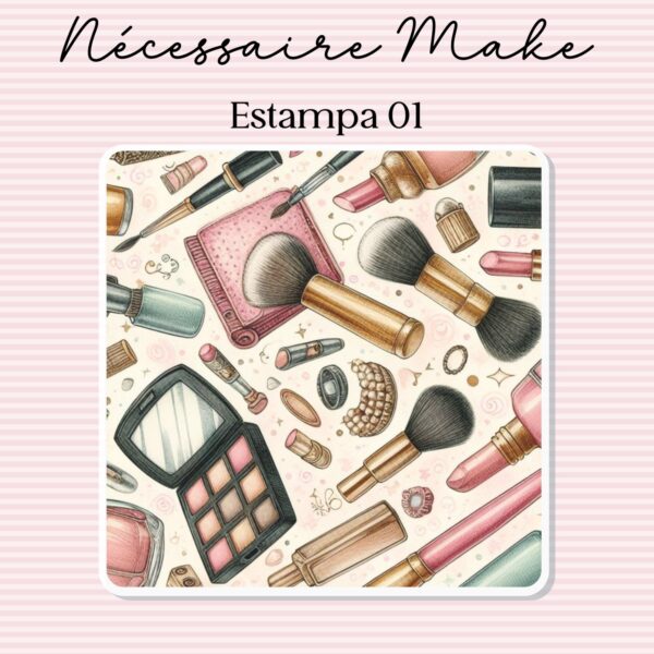 Nécessaire Make - Personalizada - Estampa 01 - Imagem 3