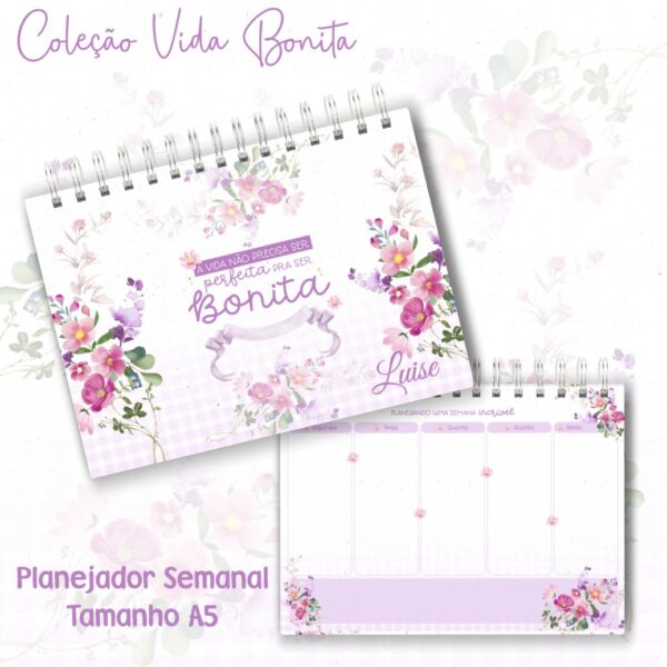 PLANNER SEMANAL - COLEÇÃO VIDA BONITA - CAPA 01 - Imagem 1