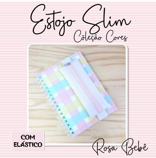 Estojo Slim com elástico - Coleção Cores - Imagem 9