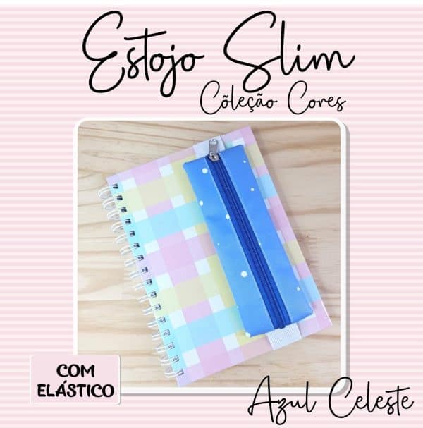 Estojo Slim com elástico - Coleção Cores - Imagem 4