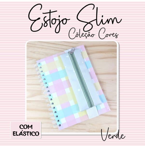 Estojo Slim com elástico - Coleção Cores - Imagem 13