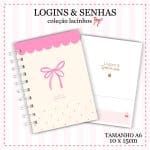 Caderninho de Logins e Senhas - Coleção Lacinhos - Capa 01