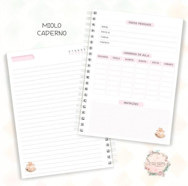 Caderno - Doce Infância Menina - Coleção 2025 - Imagem 2