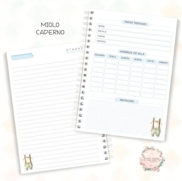 Caderno A5 - Doce Infância - Menino - Coleção 2025 - Imagem 2