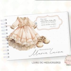 Livro de Mesversário - Doce Infância Menina - Coleção 2025