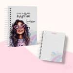 Caderno A5 - Coleção Mulheres - Capa 06
