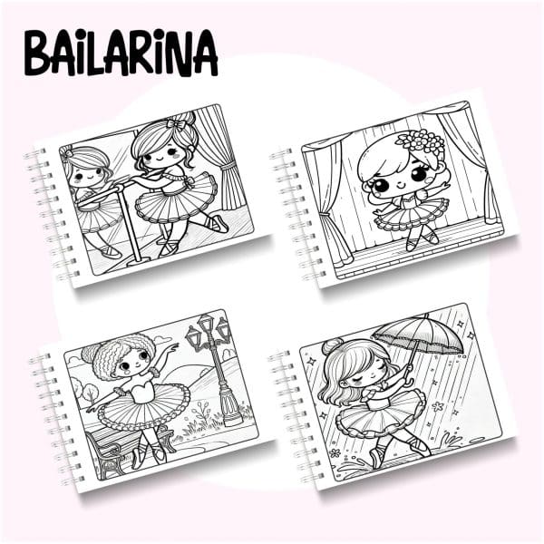 Livro de Colorir Bailarina - Imagem 2