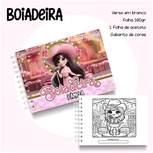 Livro de Colorir Boiadeira - Imagem 1