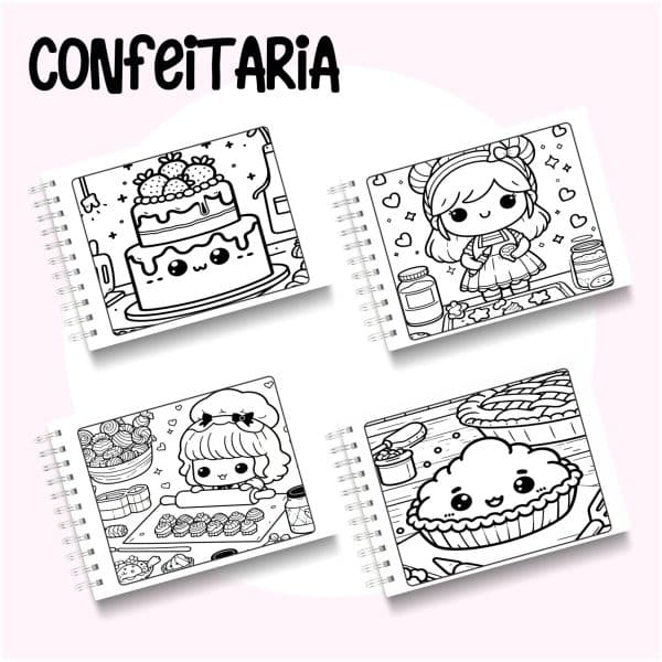 Livro de Colorir Confeitaria - Imagem 2