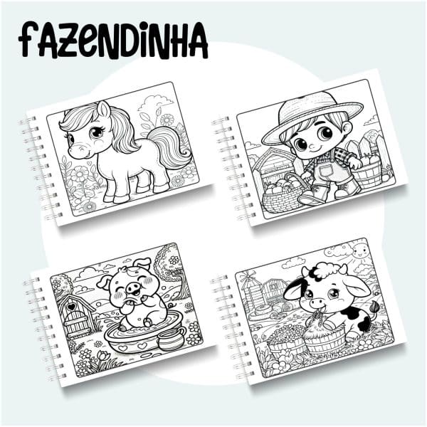 Livro de Colorir Fazendinha - Imagem 2
