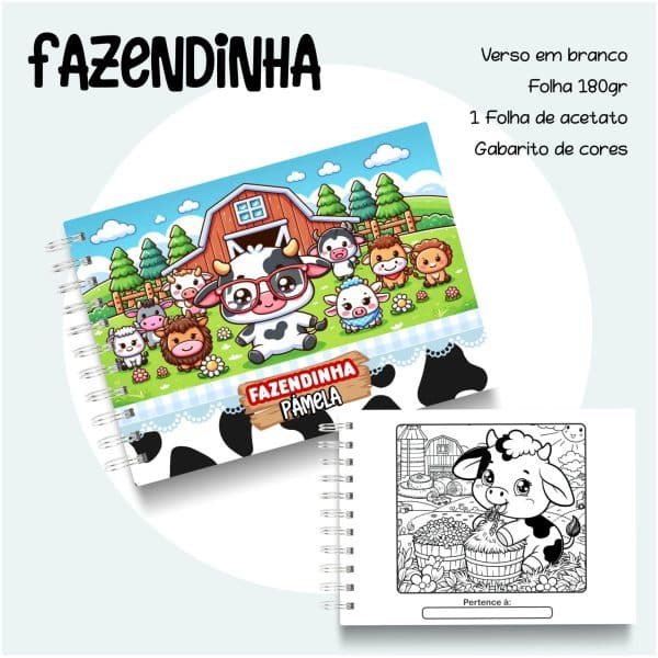 Livro de Colorir Fazendinha - Imagem 1