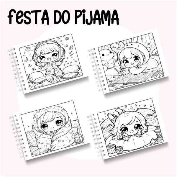 Livro de Colorir Festa do Pijama - Imagem 2