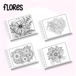 Livro de Colorir Flores - Imagem 2