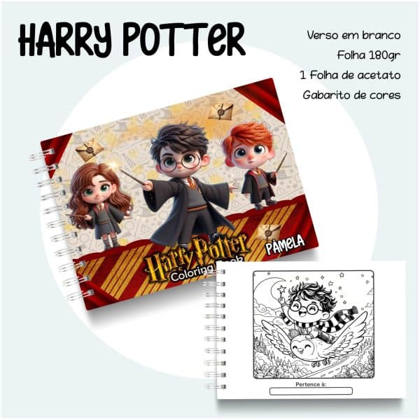 Livro de Colorir Harry Potter - Imagem 1