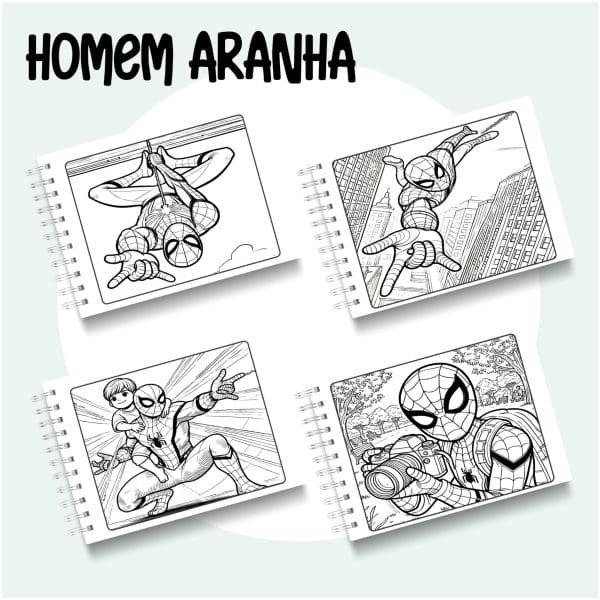 Livro de Colorir Homem Aranha - Imagem 2