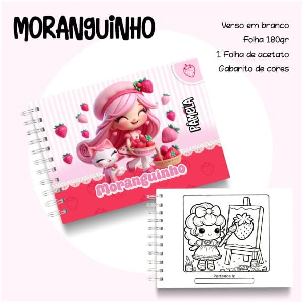 Livro de Colorir Moranguinho - Imagem 1