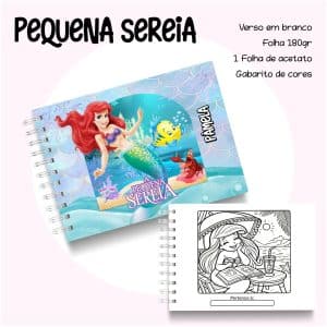 Livro de Colorir Pequena Sereia